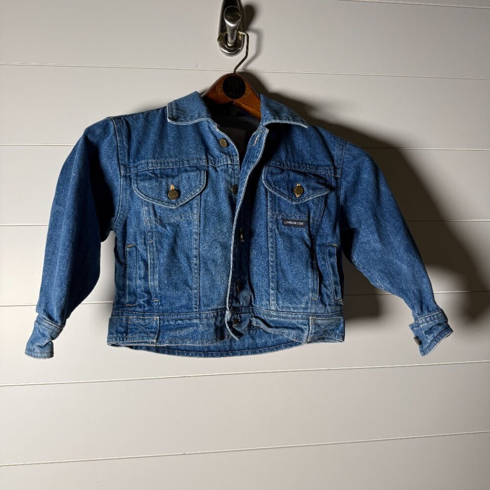 London Fog Denim Jacket Kids Vintage